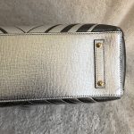 Anya Hindmarch Diamonds Ebury Featherweight Tote Metallic Silver Leather With Silver Hardware Bag #YTSU-5 - Image 10