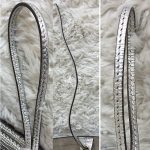 Anya Hindmarch Diamonds Ebury Featherweight Tote Metallic Silver Leather With Silver Hardware Bag #YTSU-5 - Image 25