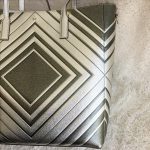 Anya Hindmarch Diamonds Ebury Featherweight Tote Metallic Silver Leather With Silver Hardware Bag #YTSU-5 - Image 5