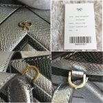 Anya Hindmarch Diamonds Ebury Featherweight Tote Metallic Silver Leather With Silver Hardware Bag #YTSU-5 - Image 27