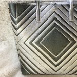 Anya Hindmarch Diamonds Ebury Featherweight Tote Metallic Silver Leather With Silver Hardware Bag #YTSU-5 - Image 4