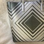 Anya Hindmarch Diamonds Ebury Featherweight Tote Metallic Silver Leather With Silver Hardware Bag #YTSU-5 - Image 6