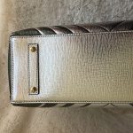 Anya Hindmarch Diamonds Ebury Featherweight Tote Metallic Silver Leather With Silver Hardware Bag #YTSU-5 - Image 9