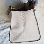 Anya Hindmarch Ephson Top Handle Bag Beige Leather/Matt Tumbled Calf And Gold Hardware #SKOT-2 - Image 7