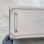 Anya Hindmarch Ephson Top Handle Bag Beige Leather/Matt Tumbled Calf And Gold Hardware #SKOT-2 - Image 9