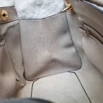 Anya Hindmarch Ephson Top Handle Bag Beige Leather/Matt Tumbled Calf And Gold Hardware #SKOT-2 - Image 26