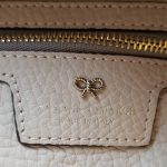 Anya Hindmarch Ephson Top Handle Bag Beige Leather/Matt Tumbled Calf And Gold Hardware #SKOT-2 - Image 23