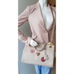 Anya Hindmarch Ephson Top Handle Bag Beige Leather/Matt Tumbled Calf And Gold Hardware #SKOT-2 - Image 38