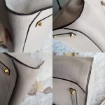 Anya Hindmarch Ephson Top Handle Bag Beige Leather/Matt Tumbled Calf And Gold Hardware #SKOT-2 - Image 11