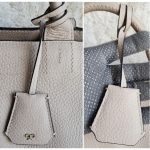 Anya Hindmarch Ephson Top Handle Bag Beige Leather/Matt Tumbled Calf And Gold Hardware #SKOT-2 - Image 12