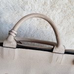 Anya Hindmarch Ephson Top Handle Bag Beige Leather/Matt Tumbled Calf And Gold Hardware #SKOT-2 - Image 18