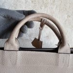 Anya Hindmarch Ephson Top Handle Bag Beige Leather/Matt Tumbled Calf And Gold Hardware #SKOT-2 - Image 19