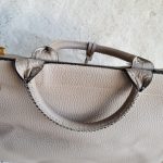 Anya Hindmarch Ephson Top Handle Bag Beige Leather/Matt Tumbled Calf And Gold Hardware #SKOT-2 - Image 20