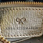Anya Hindmarch Georgiana Smiley Metallic Carpa Goat Skins With Gold Hardware #GLUSS-3 - Image 12