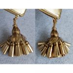 Anya Hindmarch Georgiana Smiley Metallic Carpa Goat Skins With Gold Hardware #GLUSS-3 - Image 10