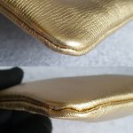 Anya Hindmarch Georgiana Smiley Metallic Carpa Goat Skins With Gold Hardware #GLUSS-3 - Image 9