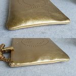 Anya Hindmarch Georgiana Smiley Metallic Carpa Goat Skins With Gold Hardware #GLUSS-3 - Image 7