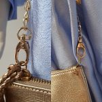 Anya Hindmarch Georgiana Smiley Metallic Carpa Goat Skins With Gold Hardware #GLUSS-3 - Image 11