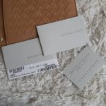 Bottega Veneta ID Card Holder & Lanyard Brown Woven Lambskin With Gold Hardware #URKK-3 - Image 14