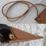Bottega Veneta ID Card Holder & Lanyard Brown Woven Lambskin With Gold Hardware #URKK-3 - Image 9