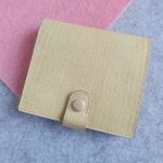 Bottega Veneta Small Wallet Light Peach Pink Lizard Skin With Silver Hardware #CEOL-86