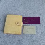 Bottega Veneta Small Wallet Light Peach Pink Lizard Skin With Silver Hardware #CEOL-86 - Image 2