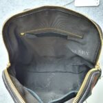 Burberry Orchard Tote Black/Maroon Suede Leather With Gold Hardware #SKCR-2 - Image 28