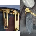 Burberry Orchard Tote Black/Maroon Suede Leather With Gold Hardware #SKCR-2 - Image 22