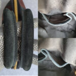 Burberry Orchard Tote Black/Maroon Suede Leather With Gold Hardware #SKCR-2 - Image 19