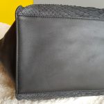 Celine Trapeze Medium Black Leather with Snake Skin and Gold Hardware Bag #SSRS-1 - Image 15