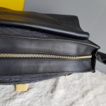 Celine Trapeze Medium Black Leather with Snake Skin and Gold Hardware Bag #SSRS-1 - Image 13