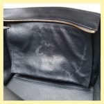 Celine Trapeze Medium Black Leather with Snake Skin and Gold Hardware Bag #SSRS-1 - Image 31