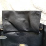 Celine Trapeze Medium Black Leather with Snake Skin and Gold Hardware Bag #SSRS-1 - Image 36