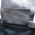 Celine Trapeze Medium Black Leather with Snake Skin and Gold Hardware Bag #SSRS-1 - Image 35