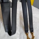 Celine Trapeze Medium Black Leather with Snake Skin and Gold Hardware Bag #SSRS-1 - Image 27