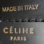 Celine Trapeze Medium Black Leather with Snake Skin and Gold Hardware Bag #SSRS-1 - Image 26