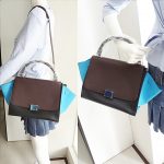 Celine Trapeze Tri-color Small Leather With Suede And Silver Hardware Bag #YKSE-3 - Image 34