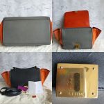 Celine Trapeze Tri-Color Leather With Suede And Gold Hardware Bag #GLLOO-7 - Image 2