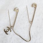 Chanel Brooch Safety Pin Design With Diamanted #KYEE-7 - Image 2