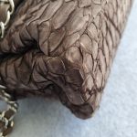 Chanel Flap Bag Brown Snake Skin With Silver Hardware #YCEY-1 - Image 14