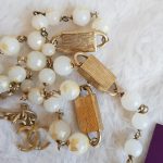 Chanel Necklace Faux Pearl With Gold Hardware #YLUE-7 - Image 8