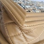 Chanel 25cm Boy Flap Bag Enchained Fringe With Quilted Calfskin And Ruthenium Hardware #KRCS-1 - Image 16