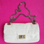 Chanel Reissue Flap Bag Off White Perforated Leather With Gold/Silver Hardware #SYTE-1