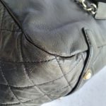 Chanel Shoulder Bag Black Lambskin With Silver Hardware #SYSS-1 - Image 15