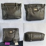 Chanel Shoulder Bag Black Lambskin With Silver Hardware #SYSS-1 - Image 2