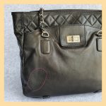 Chanel Shoulder Bag Black Lambskin With Silver Hardware #SYSS-1 - Image 3