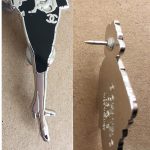 Chanel Vintage Silver/Black Coco Lady Brooch #CKCK-56 - Image 5