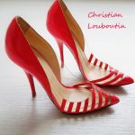 Christian Louboutin Size 36.5 Pump Pink Patent Leather With Vinyl Shoes #SCSO-11