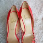 Christian Louboutin Size 36.5 Pump Pink Patent Leather With Vinyl Shoes #SCSO-11 - Image 5