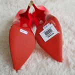 Christian Louboutin Size 36.5 Pump Pink Patent Leather With Vinyl Shoes #SCSO-11 - Image 9